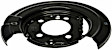 947-013 Rear, Passenger Side Brake Dust Shields Black, Steel, OE Solutions Series