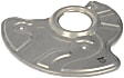 947-015 Front, Passenger Side Brake Dust Shields Aluminum, Aluminum, OE Solutions Series