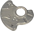 947-015 Front, Passenger Side Brake Dust Shields Aluminum, Aluminum, OE Solutions Series