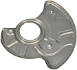 947-015 Front, Passenger Side Brake Dust Shields Aluminum, Aluminum, OE Solutions Series