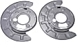 947-016 Rear Brake Dust Shields Gray, Steel, OE Solutions Series