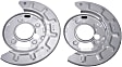 947-016 Rear Brake Dust Shields Gray, Steel, OE Solutions Series