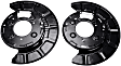 947-017 Rear Brake Dust Shields Black, Steel, OE Solutions Series