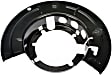 947-019 Front, Passenger Side Brake Dust Shields Black, Steel, OE Solutions Series