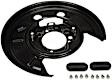 947-021 Rear, Passenger Side Brake Dust Shields Black, Steel, OE Solutions Series