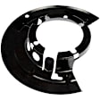 2006 Ford F-350 Super Duty - Front, Driver Side Brake Dust Shields, Black, Steel