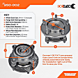 950-002 Front, Driver or Passenger Side Wheel Hub, 5 Lugs, With Bearing, 4WD, OE Solutions Series