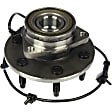 951-008 Front, Driver or Passenger Side Wheel Hub, 6 Lugs, With Bearing, Sensor Included, OE Solutions Series