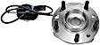 951-011 Front, Driver or Passenger Side Wheel Hub, 5 Lugs, With Bearing, Sensor Included, OE Solutions Series