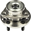 951-023 Front, Driver or Passenger Side Wheel Hub, 4 Lugs, With Bearing, OE Solutions Series
