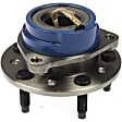 951-040 Front, Driver or Passenger Side Wheel Hub, 5 Lugs, With Bearing, OE Solutions Series