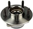 951-063 Front, Driver or Passenger Side Wheel Hub, 5 Lugs, With Bearing, Sensor Included, 4WD, OE Solutions Series