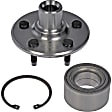 951-066 Rear, Driver or Passenger Side Wheel Hub, 5 Lugs, With Bearing, OE Solutions Series