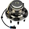 951-073 Front, Driver or Passenger Side Wheel Hub, 8 Lugs, Sensor Included, OE Solutions Series