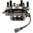 951-401 Front, Driver or Passenger Side Wheel Hub, 6 Lugs, Sensor Not Included, RWD, OE Solutions Series