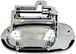 95156 Front Or Rear, Passenger Side Chrome Exterior Door Handle, Without Key Hole, Help Series