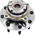 951-838 Front, Driver or Passenger Side Wheel Hub, 8 Lugs, OE Solutions Series