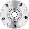 951-866 Front, Driver or Passenger Side Wheel Hub, 5 Lugs, Sensor Not Included, OE Solutions Series