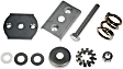 955-0001 Mirror Hardware - Silver and White, Stainless Steel and Plastic, Universal, Kit