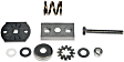 955-0001 Mirror Hardware - Silver and White, Stainless Steel and Plastic, Universal, Kit