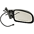 955-001 Passenger Side Mirror, Power Adjust, Non-Heated, Non-Folding, Black, No Signal Light, No Memory, No Puddle Light, No Auto-Dim, No Blind Spot Feature