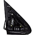 955-002 Driver Side Mirror, Power Adjust, Non-Heated, Non-Folding, Black, No Signal Light, No Memory, No Puddle Light, No Auto-Dim, No Blind Spot Feature