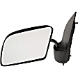 955-004 Driver Side Mirror, Manual Adjust, Non-Heated, Non-Folding, Black, No Signal Light, No Memory, No Puddle Light, No Auto-Dim, No Blind Spot Feature