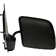 955-004 Driver Side Mirror, Manual Adjust, Non-Heated, Non-Folding, Black, No Signal Light, No Memory, No Puddle Light, No Auto-Dim, No Blind Spot Feature
