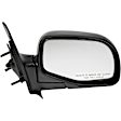 955-007 Passenger Side Mirror, Manual Adjust, Non-Heated, Manual Folding, Black, No Signal Light, No Memory, No Puddle Light, No Auto-Dim, No Blind Spot Feature