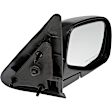 955-007 Passenger Side Mirror, Manual Adjust, Non-Heated, Manual Folding, Black, No Signal Light, No Memory, No Puddle Light, No Auto-Dim, No Blind Spot Feature