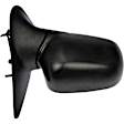 955-007 Passenger Side Mirror, Manual Adjust, Non-Heated, Manual Folding, Black, No Signal Light, No Memory, No Puddle Light, No Auto-Dim, No Blind Spot Feature