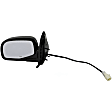 955-008 Driver Side Mirror, Power Adjust, Heated, Non-Folding, Black, No Signal Light, No Memory, With Puddle Light, No Auto-Dim, No Blind Spot Feature