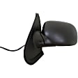 955-008 Driver Side Mirror, Power Adjust, Heated, Non-Folding, Black, No Signal Light, No Memory, With Puddle Light, No Auto-Dim, No Blind Spot Feature