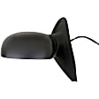 955-008 Driver Side Mirror, Power Adjust, Heated, Non-Folding, Black, No Signal Light, No Memory, With Puddle Light, No Auto-Dim, No Blind Spot Feature