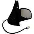 955-009 Passenger Side Mirror, Power Adjust, Heated, Non-Folding, Black, No Signal Light, No Memory, With Puddle Light, No Auto-Dimming, No Blind Spot Feature