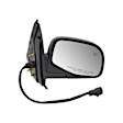 955-009 Passenger Side Mirror, Power Adjust, Heated, Non-Folding, Black, No Signal Light, No Memory, With Puddle Light, No Auto-Dimming, No Blind Spot Feature