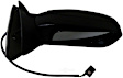 955-013 Passenger Side Mirror, Power Adjust, Non-Heated, Non-Folding, Black, No Signal Light, No Memory, No Puddle Light, No Auto-Dim, No Blind Spot Feature