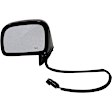 955-016 Driver Side Mirror, Power Adjust, Heated, Manual Folding, Black, No Signal Light, No Memory, No Puddle Light, No Auto-Dim, No Blind Spot Feature