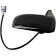 955-016 Driver Side Mirror, Power Adjust, Heated, Manual Folding, Black, No Signal Light, No Memory, No Puddle Light, No Auto-Dim, No Blind Spot Feature