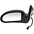 955-020 Driver Side Mirror, Power Adjust, Non-Heated, Non-Folding, Black, No Signal Light, No Memory, No Puddle Light, No Auto-Dim, No Blind Spot Feature