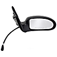955-021 Passenger Side Mirror, Power Adjust, Non-Heated, Non-Folding, Black, No Signal Light, No Memory, No Puddle Light, No Auto-Dim, No Blind Spot Feature