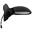 955-021 Passenger Side Mirror, Power Adjust, Non-Heated, Non-Folding, Black, No Signal Light, No Memory, No Puddle Light, No Auto-Dim, No Blind Spot Feature