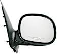 955-027 Passenger Side Mirror, Power Adjust, Non-Heated, Power Folding, Chrome, No Signal Light, No Memory, No Puddle Light, No Auto-Dim, No Blind Spot Feature