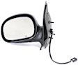 955-030 Driver Side Mirror, Power Adjust, Heated, Manual Folding, Black, No Signal Light, No Memory, No Puddle Light, No Auto-Dim, No Blind Spot Feature