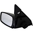 955-036 Driver Side Mirror, Power Adjust, Non-Heated, Non-Folding, Black, No Signal Light, No Memory, No Puddle Light, No Auto-Dim, No Blind Spot Feature