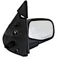 955-045 Passenger Side Mirror, Power Adjust, Non-Heated, Manual Folding, Black, No Signal Light, No Memory, No Puddle Light, No Auto-Dim, No Blind Spot Feature