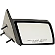 955-052 Passenger Side Mirror, Manual Adjust, Non-Heated, Non-Folding, Black, No Signal Light, No Memory, No Puddle Light, No Auto-Dim, No Blind Spot Feature