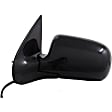 955-057 Driver Side Mirror, Power Adjust, Heated, Manual Folding, Black, No Signal Light, No Memory, No Puddle Light, No Auto-Dim, No Blind Spot Feature