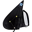 955-058 Passenger Side Mirror, Power Adjust, Heated, Manual Folding, Black, No Signal Light, No Memory, No Puddle Light, No Auto-Dim, No Blind Spot Feature