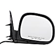 955-063 Passenger Side Mirror, Power Adjust, Non-Heated, Manual Folding, Black, No Signal Light, No Memory, No Puddle Light, No Auto-Dim, No Blind Spot Feature